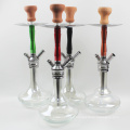 New arrival shisha Cost-effective stainless steel  hookah with big glass bottle